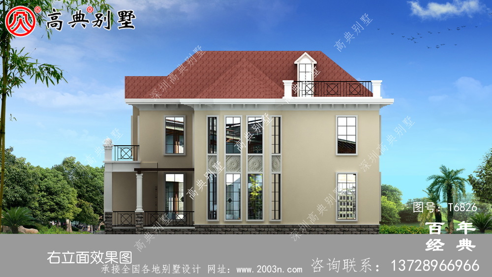 精致兩層歐式別墅圖紙及效果圖_農(nóng)村兩層自建房設(shè)計(jì)圖