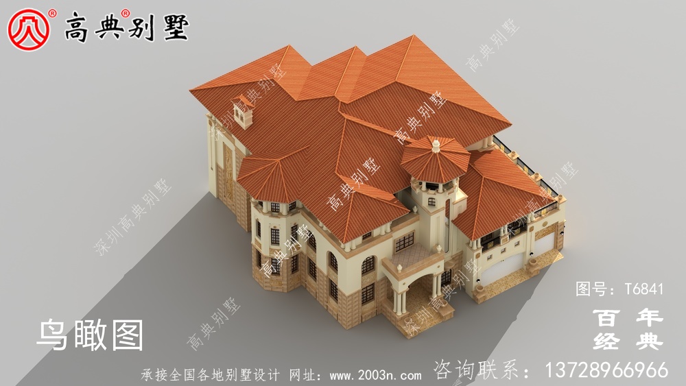 奢華三層歐式別墅圖紙及效果圖_農(nóng)村三層自建房設(shè)計(jì)圖
