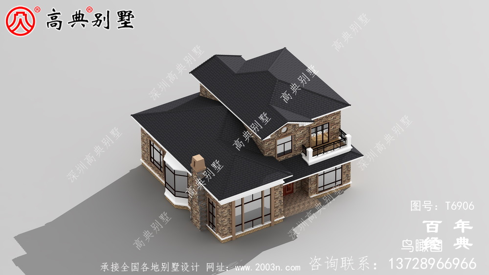 農村兩層復式別墅設計圖紙_兩層別墅圖紙