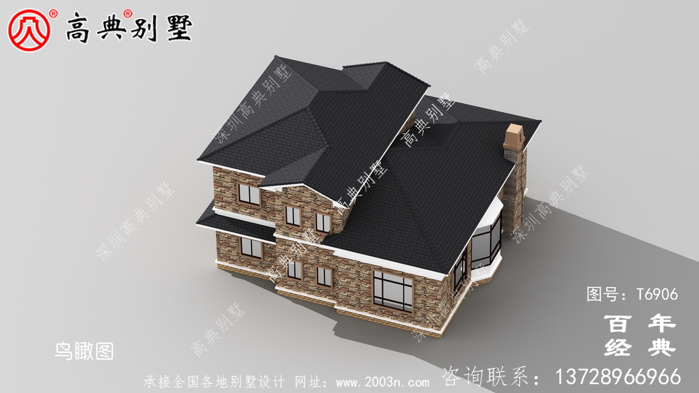 農村兩層復式別墅設計圖紙_兩層別墅圖紙