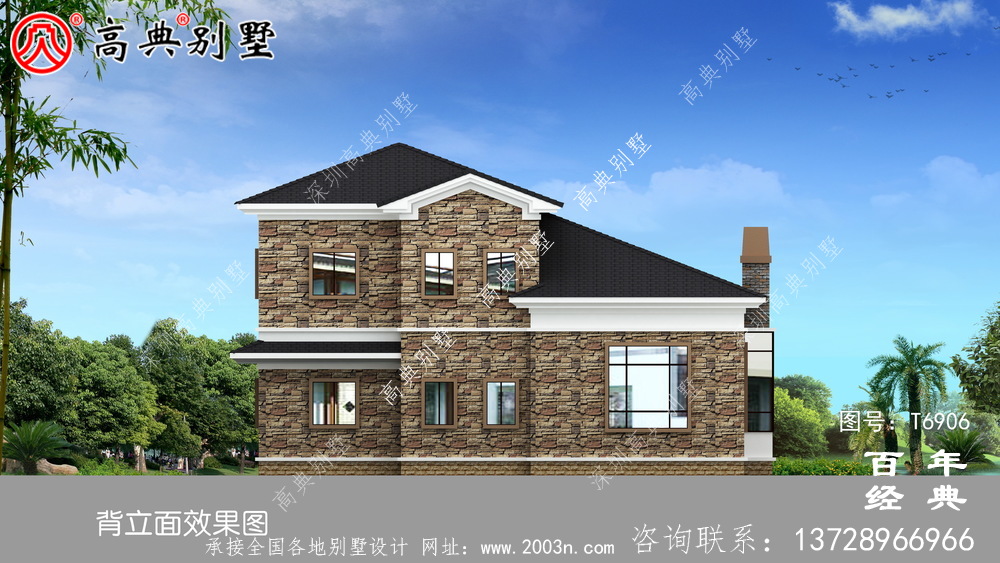 農村兩層復式別墅設計圖紙_兩層別墅圖紙