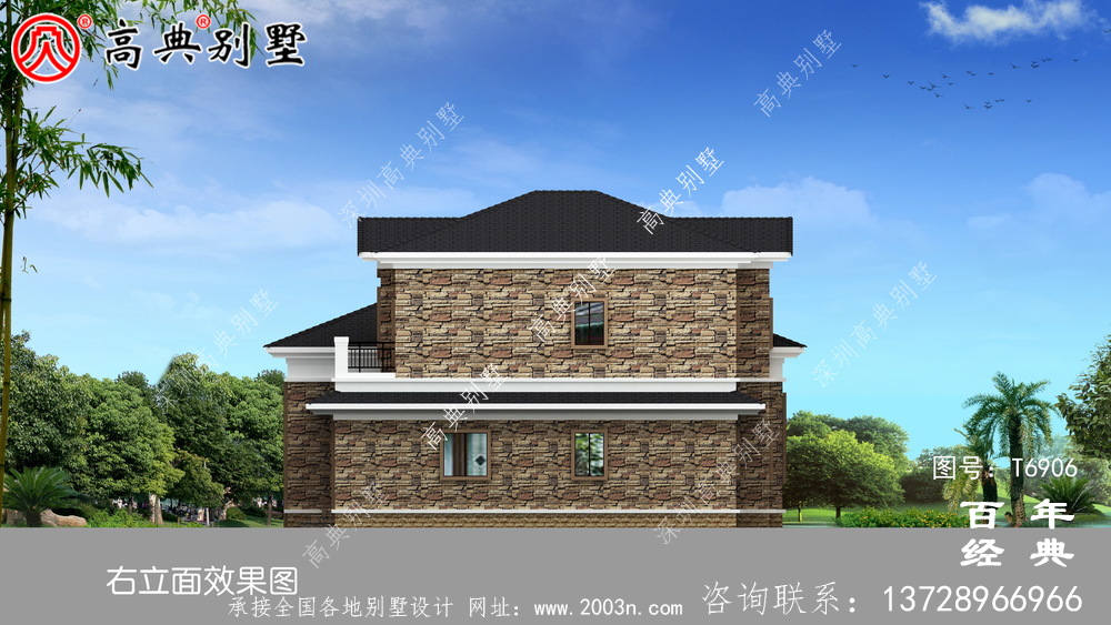 農村兩層復式別墅設計圖紙_兩層別墅圖紙