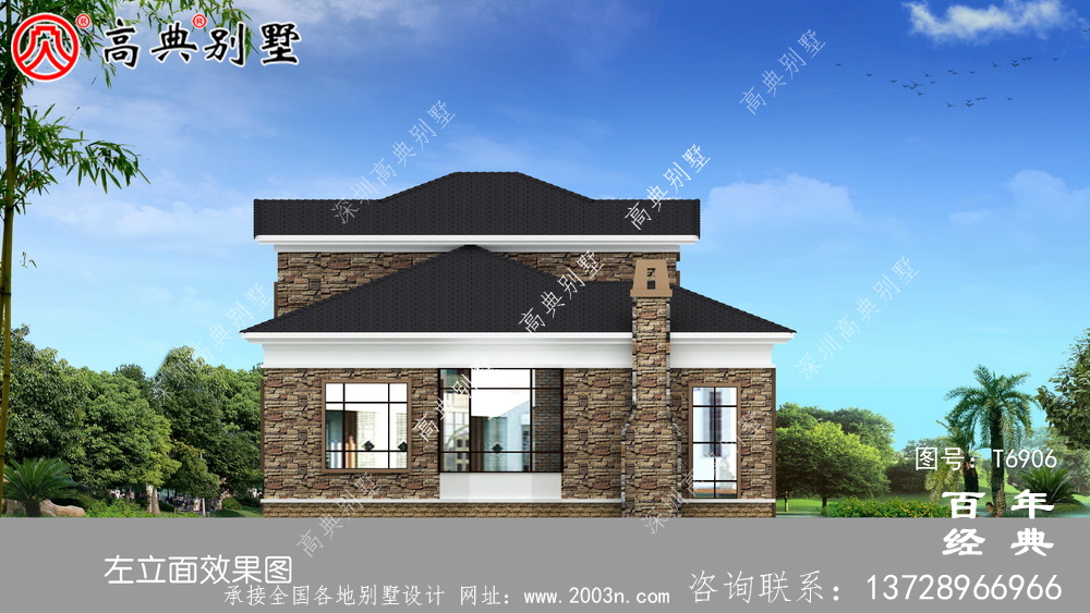 農村兩層復式別墅設計圖紙_兩層別墅圖紙