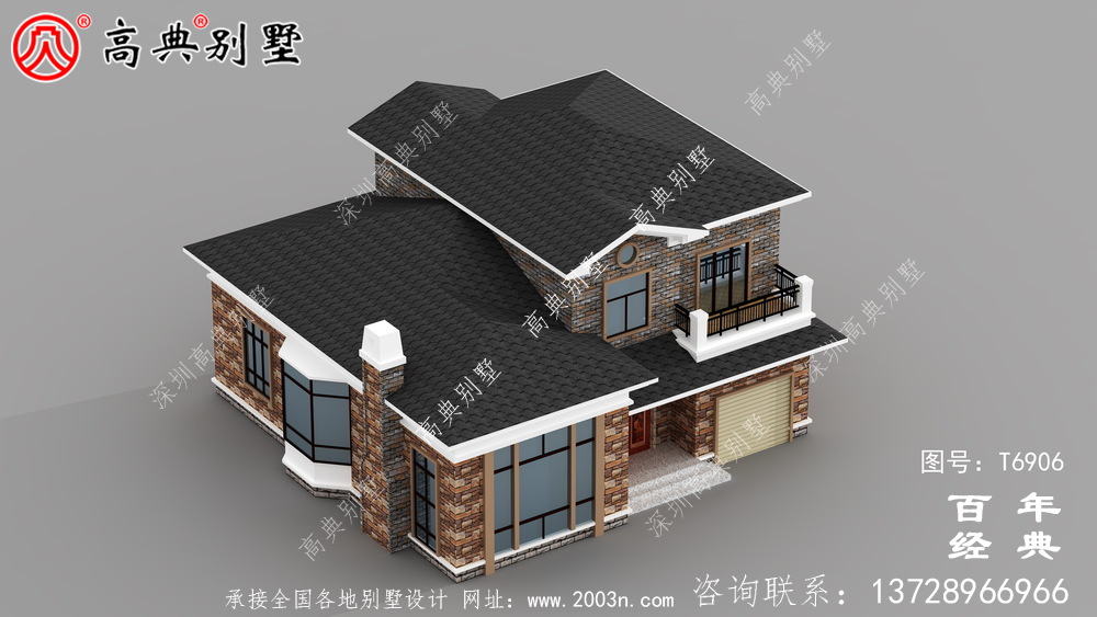 農村兩層復式別墅設計圖紙_兩層別墅圖紙