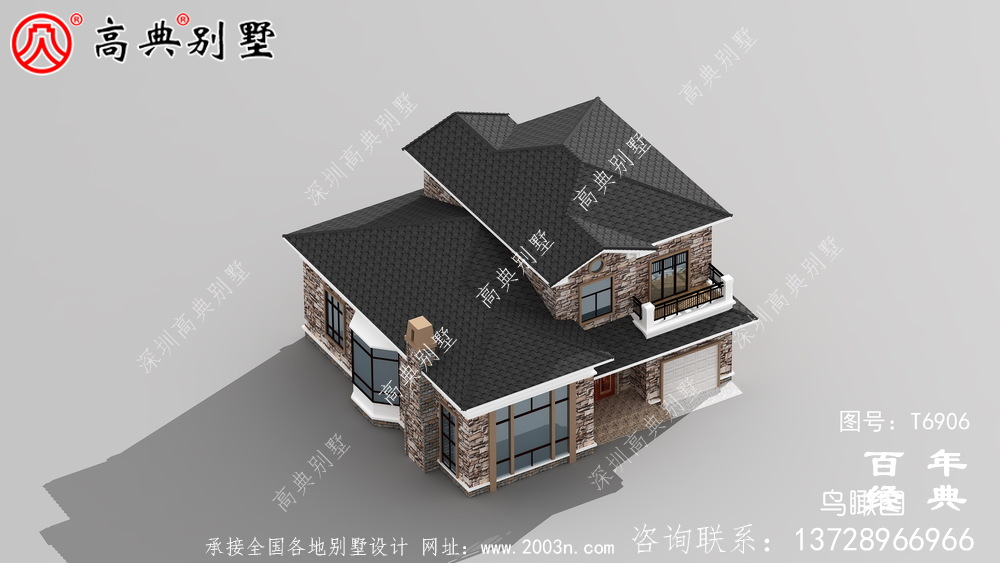 農村兩層復式別墅設計圖紙_兩層別墅圖紙