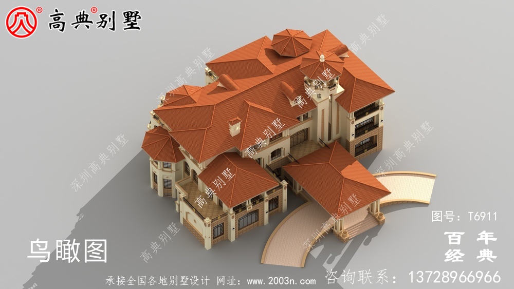超豪華三層歐式別墅設計圖_三樓別墅設計圖
