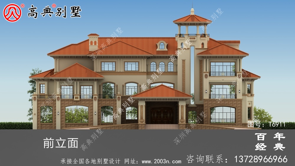 超豪華三層歐式別墅設計圖_三樓別墅設計圖