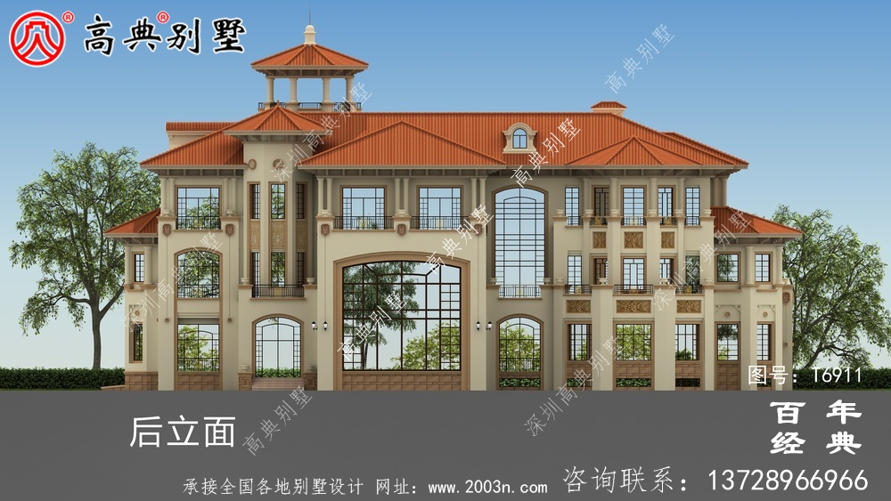 超豪華三層歐式別墅設計圖_三樓別墅設計圖