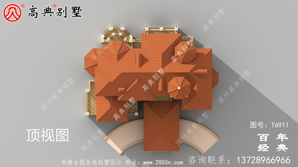 超豪華三層歐式別墅設計圖_三樓別墅設計圖