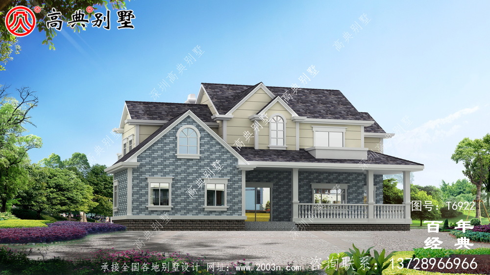 美式兩層歐式別墅設計效果圖_兩層農村房屋設計圖紙 美式兩層歐式別墅設計效果圖_兩層農村房屋設計圖紙