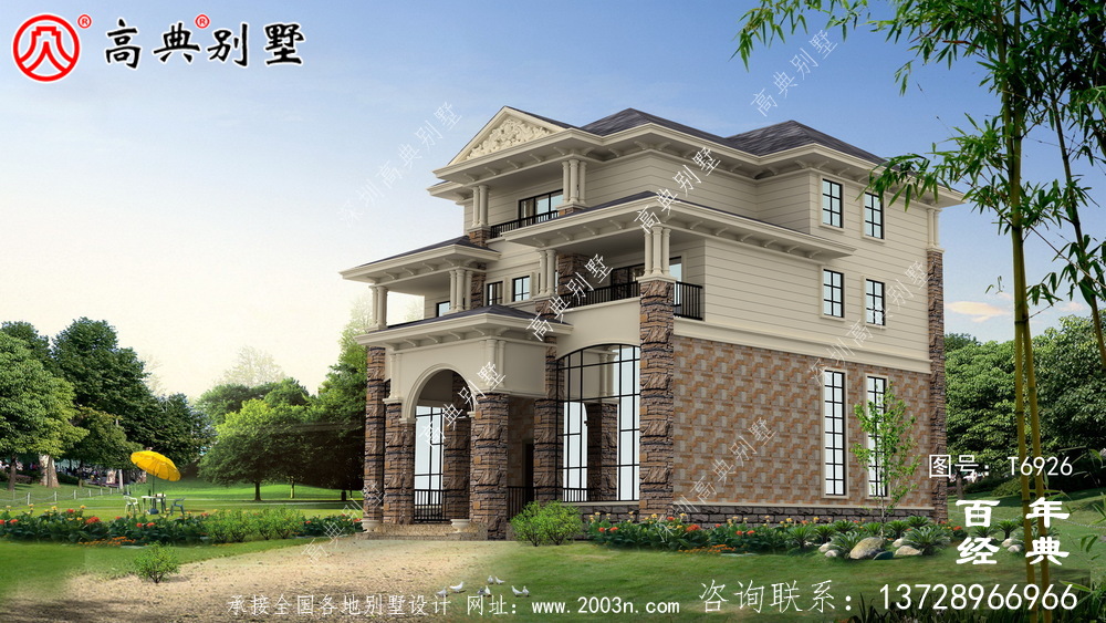 新歐式四層復(fù)式別墅設(shè)計效果圖及施工圖_四層別墅設(shè)計圖紙