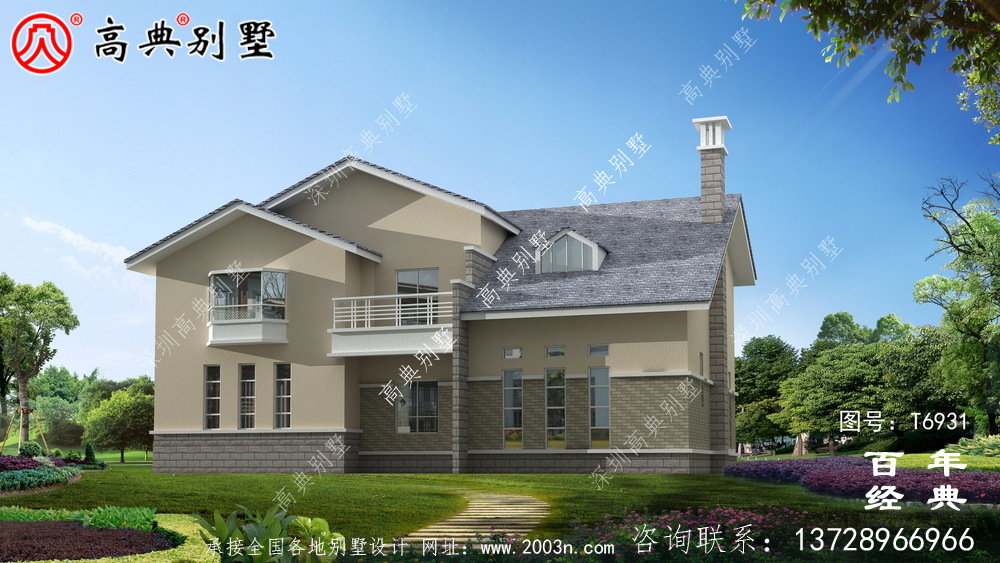 農(nóng)村兩層帶車庫別墅設(shè)計(jì)效果圖_農(nóng)村兩層別墅設(shè)計(jì)圖紙