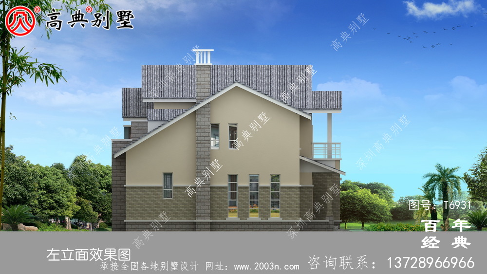 農(nóng)村兩層帶車庫別墅設(shè)計(jì)效果圖_農(nóng)村兩層別墅設(shè)計(jì)圖紙