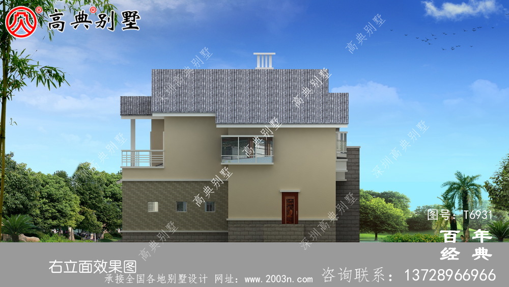 農(nóng)村兩層帶車庫別墅設(shè)計(jì)效果圖_農(nóng)村兩層別墅設(shè)計(jì)圖紙