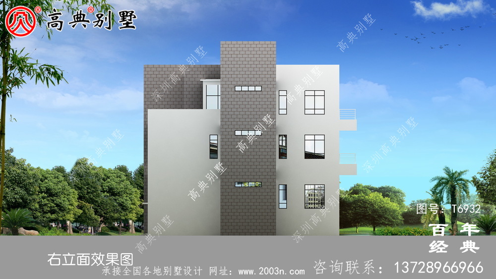 現(xiàn)代風(fēng)經(jīng)濟(jì)型兩層農(nóng)村自建住宅設(shè)計(jì)圖_農(nóng)村別墅設(shè)計(jì)圖