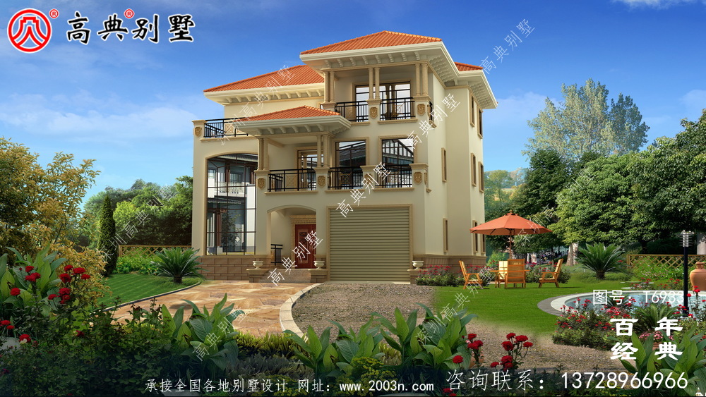 鄉(xiāng)村復(fù)式三層歐式別墅設(shè)計(jì)圖紙_農(nóng)村別墅設(shè)計(jì)圖
