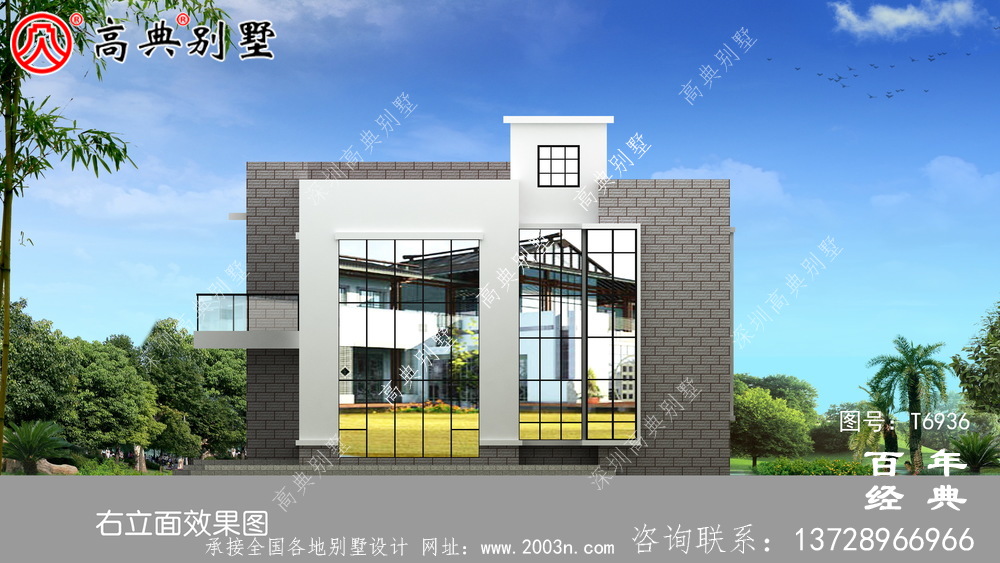 現代風格兩層別墅設計圖紙_別墅設計圖
