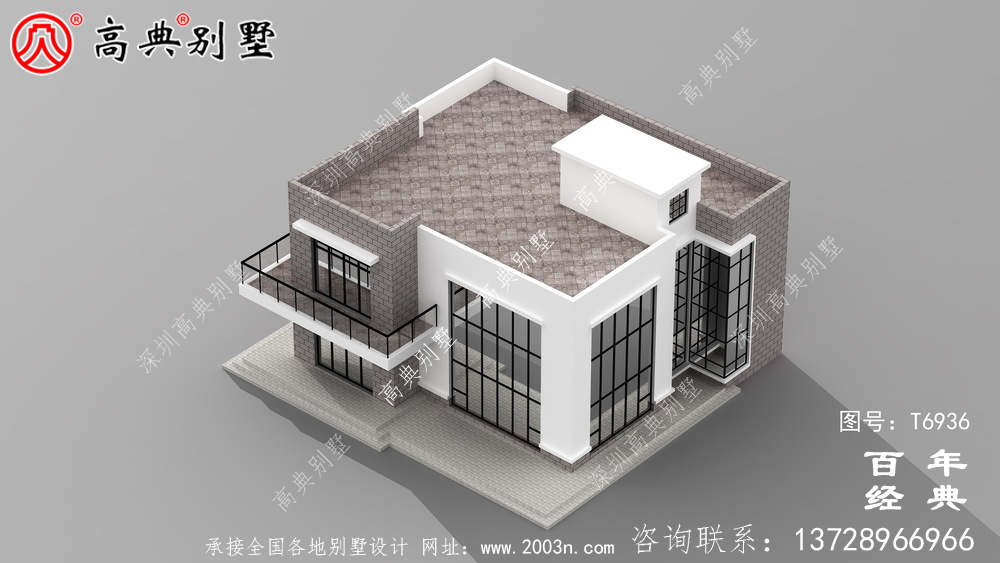 現代風格兩層別墅設計圖紙_別墅設計圖