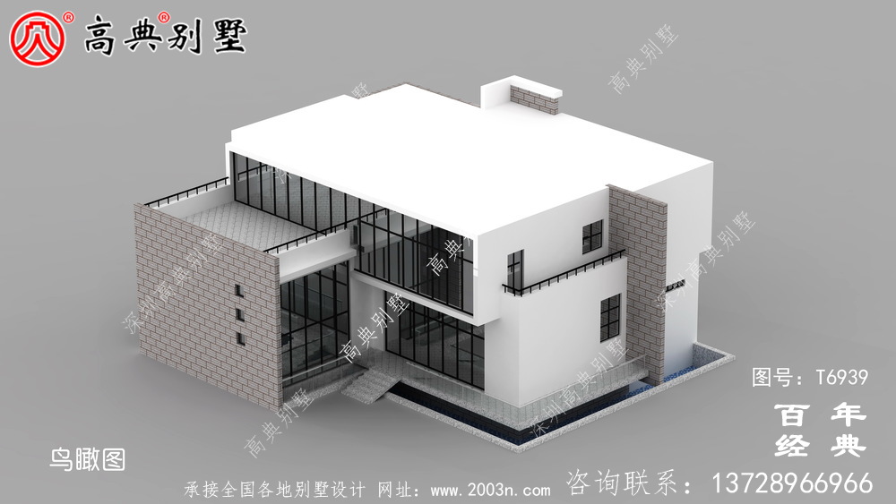 現(xiàn)代兩層別墅外觀設(shè)計圖_農(nóng)村別墅設(shè)計圖