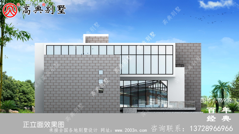 現(xiàn)代兩層別墅外觀設(shè)計圖_農(nóng)村別墅設(shè)計圖