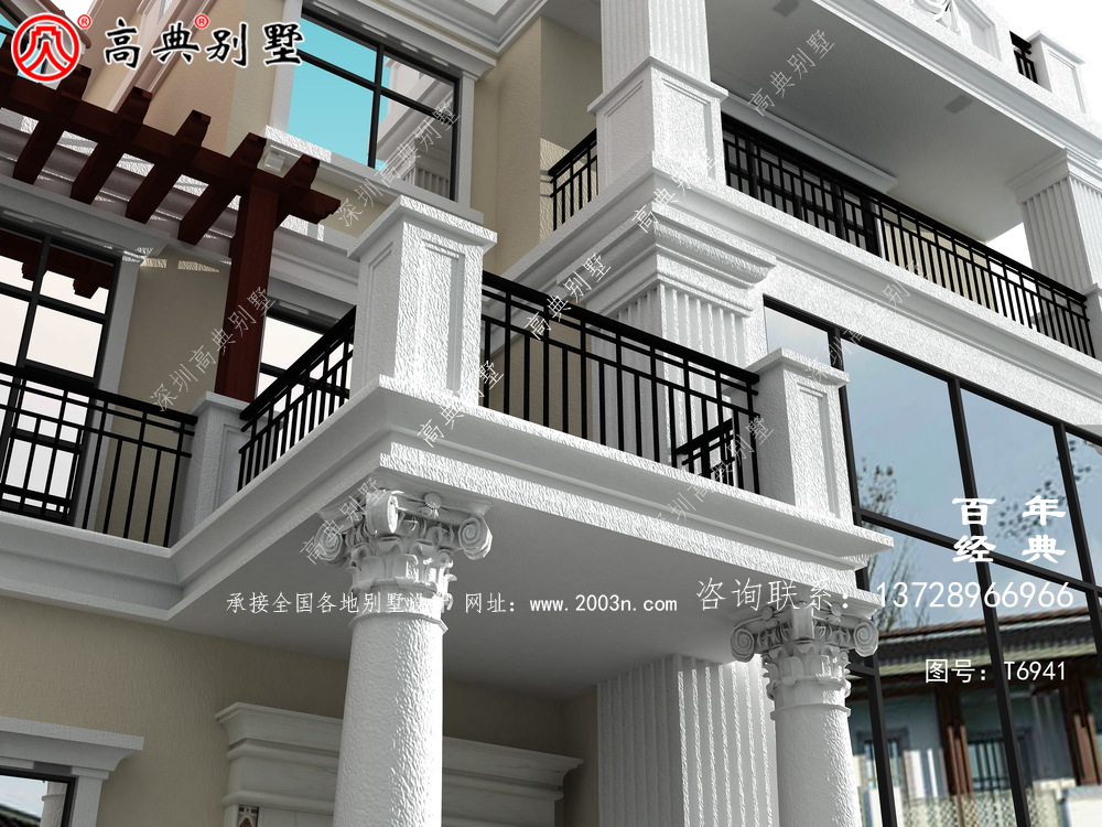 三層大復(fù)式歐式雙拼別墅_農(nóng)村三層自建房設(shè)計(jì)圖