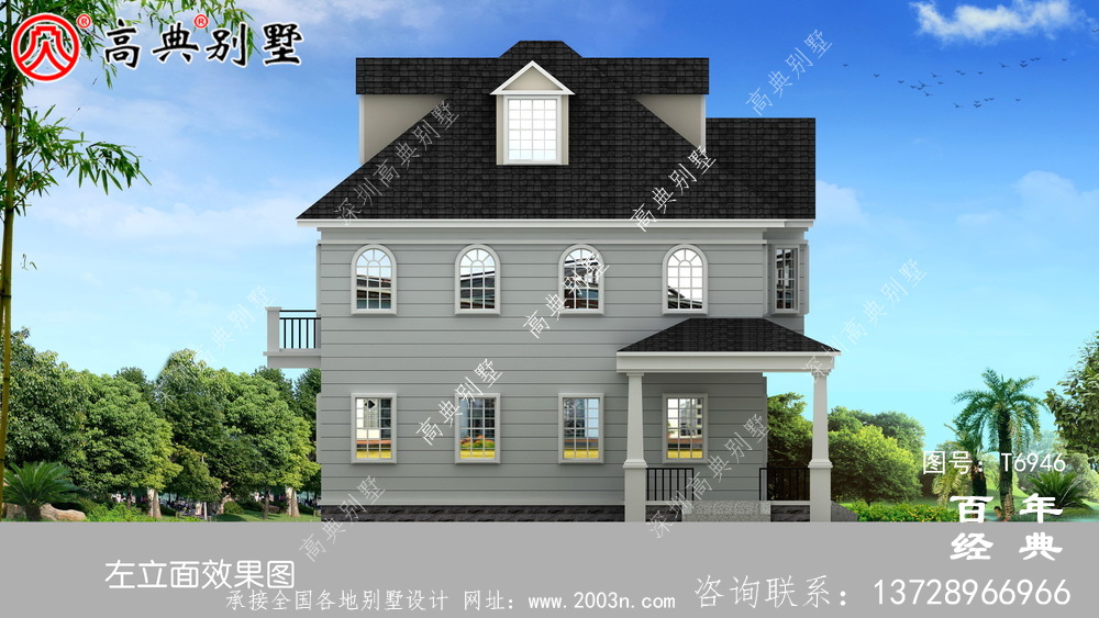 歐式兩層別致別墅設(shè)計(jì)圖紙_鄉(xiāng)村小別墅設(shè)計(jì)圖