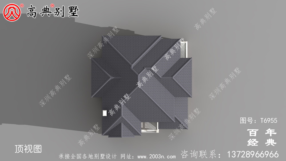 歐式二層農村別墅設計圖_農村小別墅設計圖