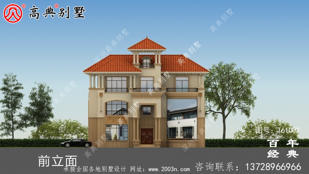 復式三層歐式別墅設計圖_農(nóng)村別墅設計圖