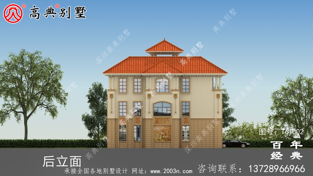 復式三層歐式別墅設計圖_農(nóng)村別墅設計圖
