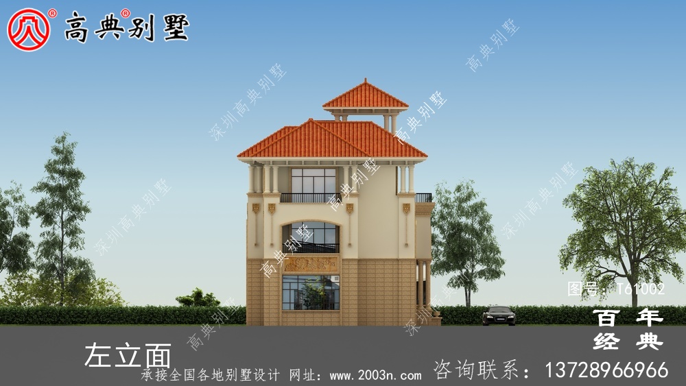 復式三層歐式別墅設計圖_農(nóng)村別墅設計圖