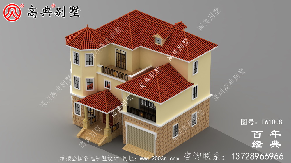新歐式古典三層帶車庫別墅裝修效果圖及施工圖紙_鄉(xiāng)村三層別墅設(shè)計圖紙