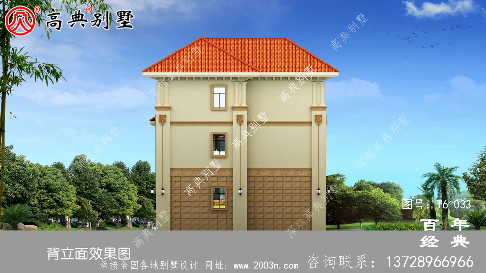 復(fù)式三層歐式別墅設(shè)計圖紙及效果圖_農(nóng)村三層別墅圖紙