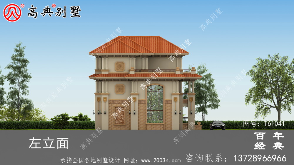 豪華復式三層歐式別墅效果圖_農村三層別墅設計圖紙