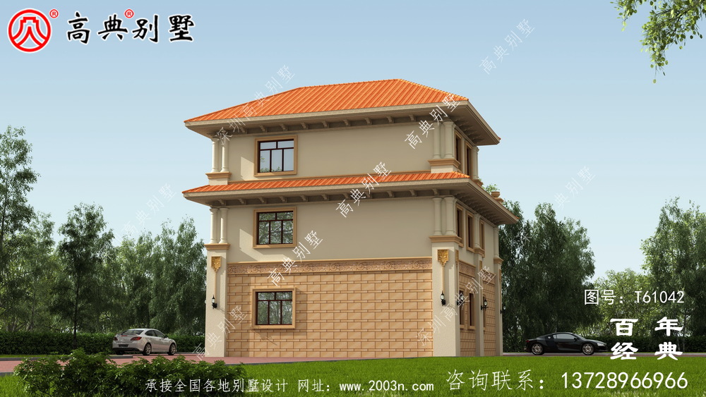 歐式三層高級別墅設計圖_農村三層別墅設計圖紙