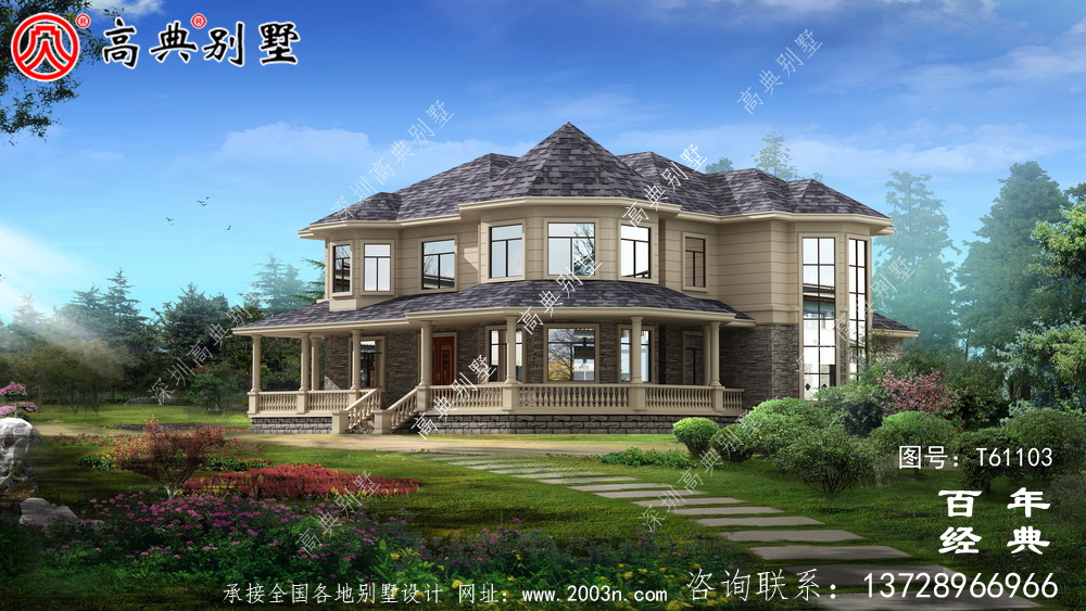 農村兩層歐式別墅效果圖_農村三層別墅施工圖