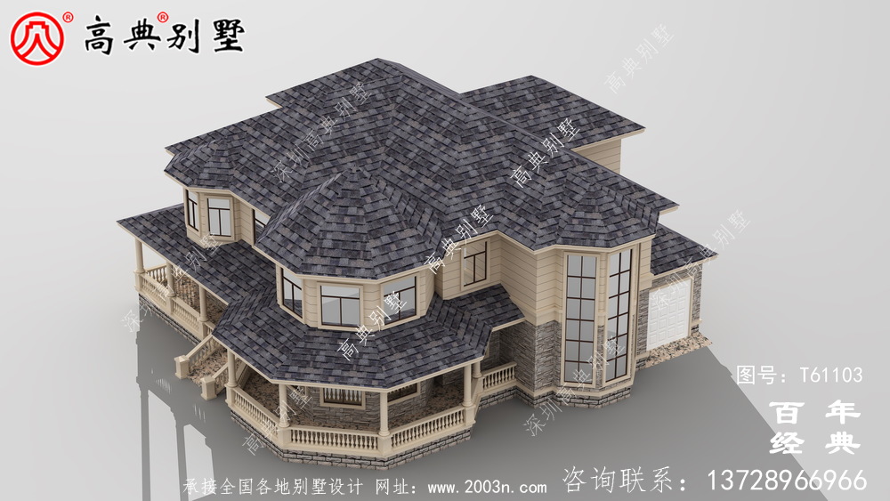 農村兩層歐式別墅效果圖_農村三層別墅施工圖