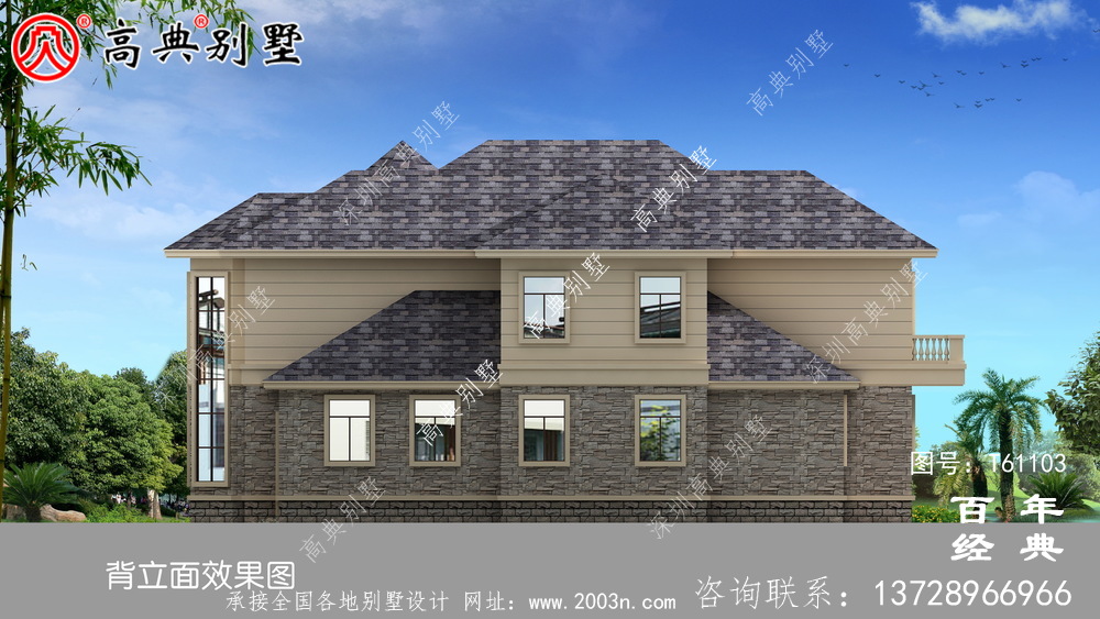 農村兩層歐式別墅效果圖_農村三層別墅施工圖