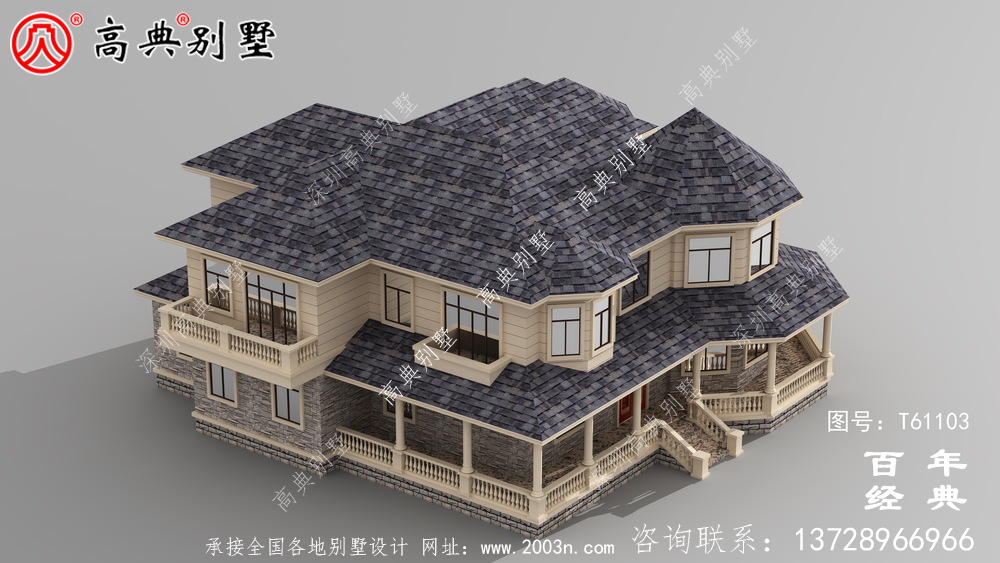 農村兩層歐式別墅效果圖_農村三層別墅施工圖