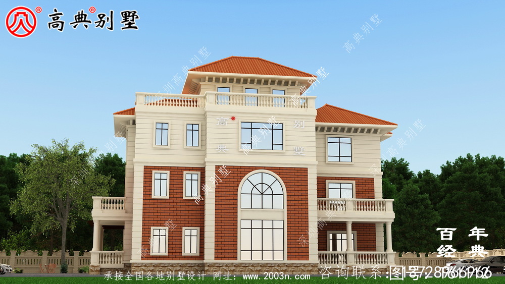 復式四層歐式別墅施工圖設計_農村四層別墅設計圖紙