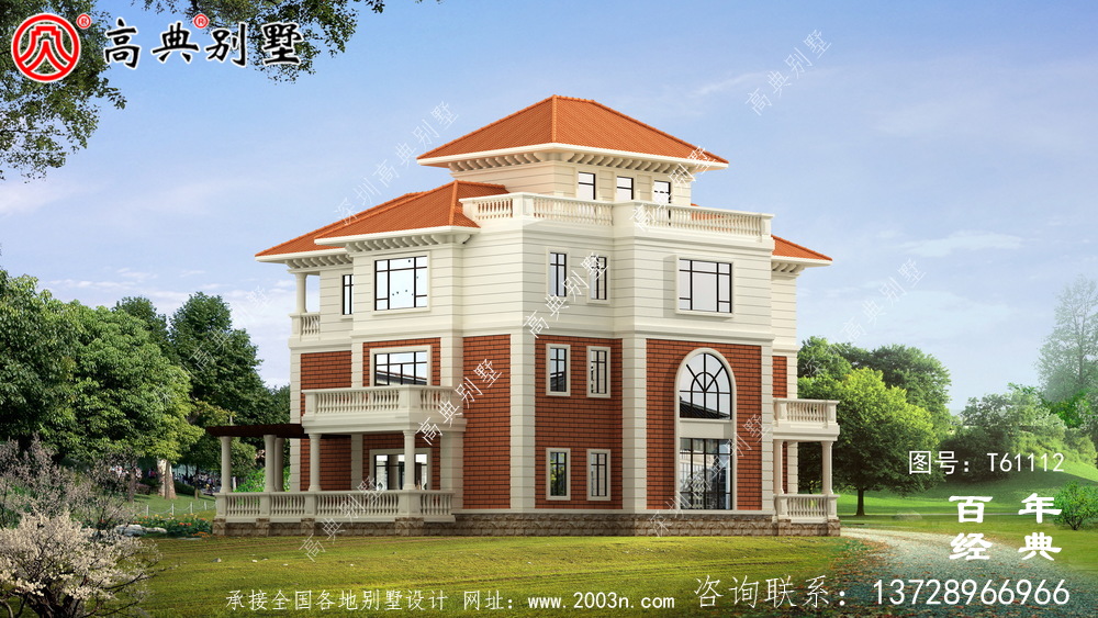 復式四層歐式別墅施工圖設計_農村四層別墅設計圖紙