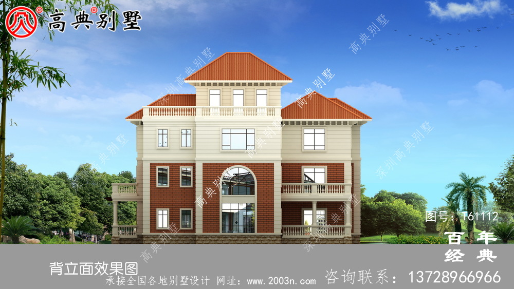 復式四層歐式別墅施工圖設計_農村四層別墅設計圖紙