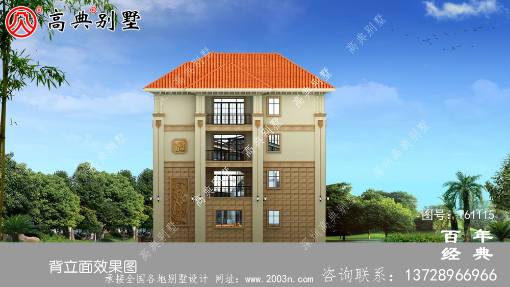 四層帶露臺(tái)農(nóng)村自建房別墅設(shè)計(jì)圖紙_農(nóng)村四層房屋設(shè)計(jì)