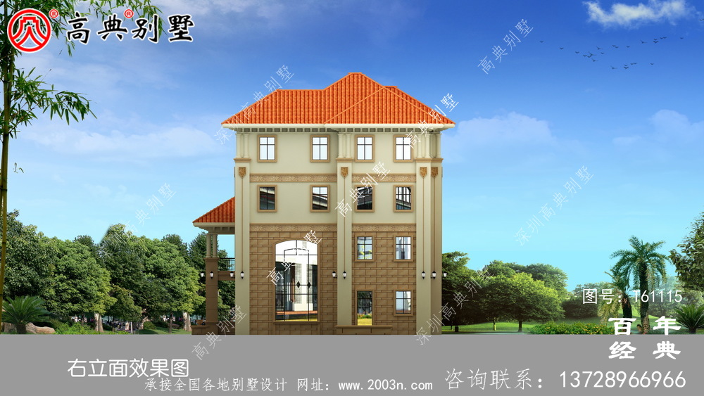 四層帶露臺(tái)農(nóng)村自建房別墅設(shè)計(jì)圖紙_農(nóng)村四層房屋設(shè)計(jì)