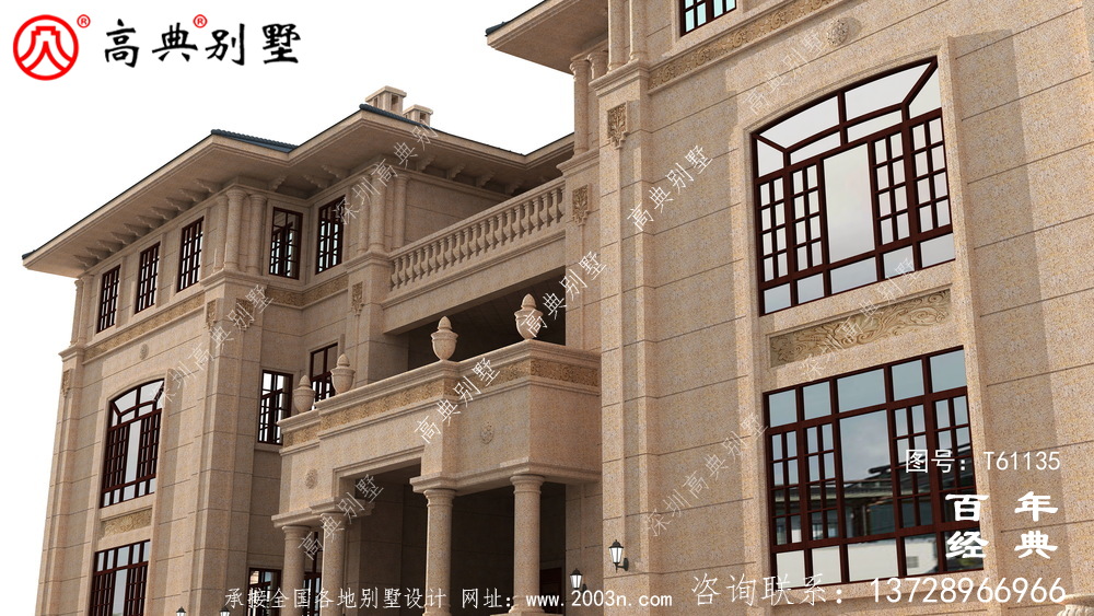 大型三層雙拼別墅設計圖紙及效果圖_農村三層房屋設計