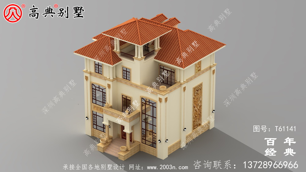 三層農(nóng)村歐式別墅設(shè)計(jì)效果圖_農(nóng)村三層房屋設(shè)計(jì)