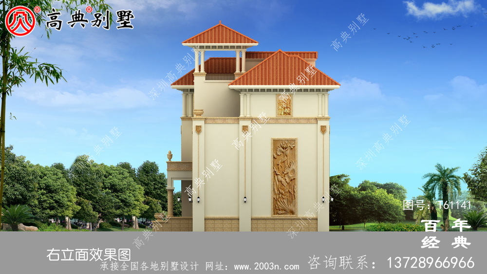 三層農(nóng)村歐式別墅設(shè)計(jì)效果圖_農(nóng)村三層房屋設(shè)計(jì)