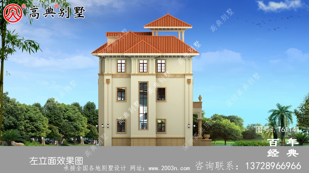 三層農(nóng)村歐式別墅設(shè)計(jì)效果圖_農(nóng)村三層房屋設(shè)計(jì)