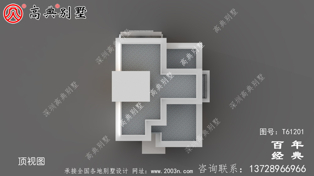 現代簡約四層別墅效果圖_農村四層別墅設計