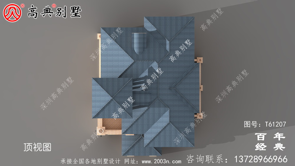 三層帶露臺小別墅設計施工圖紙及效果圖_農村房屋設計圖紙