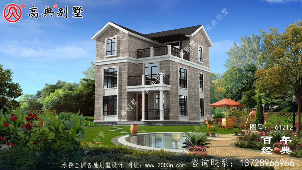 三層農村自建房別墅設計圖紙_農村三層房屋設計 三層農村自建房別墅設計圖紙_農村三層房屋設計